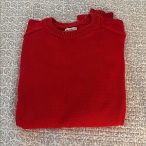 J. Crew Vibrant Red Crewneck Sweater